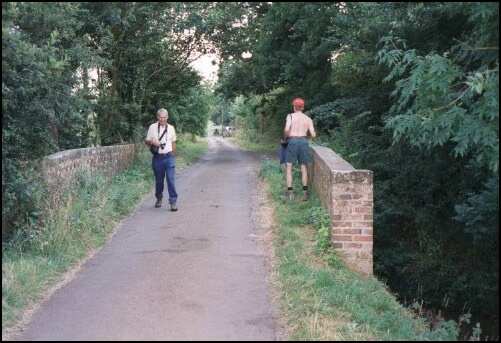 Peter and Mick in Milton Lane.